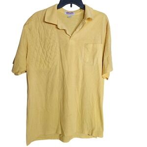 Vintage Jerzees Shooting Sports Padded XXL Yellow Outdoorsman Padded Tee 50/50